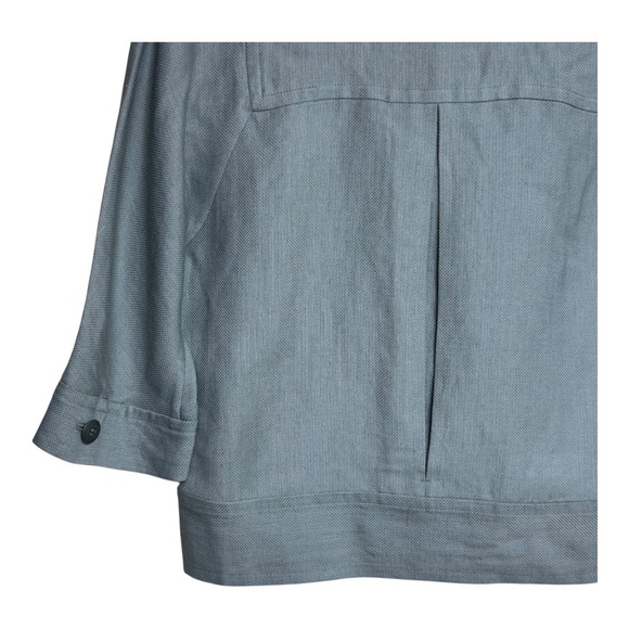 Nordstrom Collection Women XS Blazer Jacket 3/4 Sleeve Linen wool blend - Picture 4 of 9